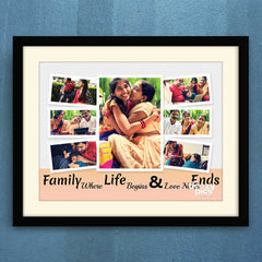 Family Quote Collage Frame