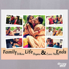 Family Quote Collage Frame