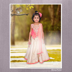Kid With Squirrel Print Poster