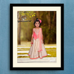 Kid With Squirrel Print Poster