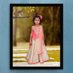 Kid With Squirrel Print Poster