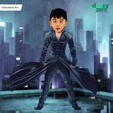 Krish as a Kid Caricature Art