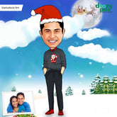 Personalised Santa Caricature Art