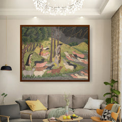 Krishna Summoning The Cows