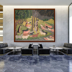 Krishna Summoning The Cows