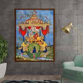 Ravi - Varma - Lord Rama Pushpakaviman - Framed Canvas