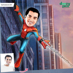 Spider Man Caricature Art