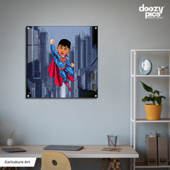Avengers Superhero as a Kid Caricature Art