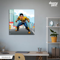 Avengers Powerman as a Kid Caricature Art