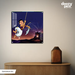 Alladin as a Kid Caricature Art