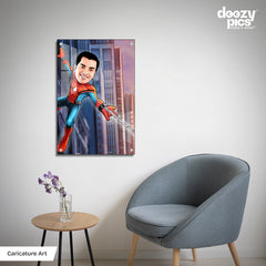 Spider Man Caricature Art