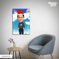 Personalised Santa Caricature Art