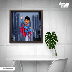 Avengers Superhero as a Kid Caricature Art