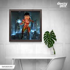 Avengers Ironman as a Kid Caricature Art