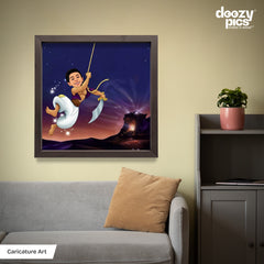 Alladin as a Kid Caricature Art