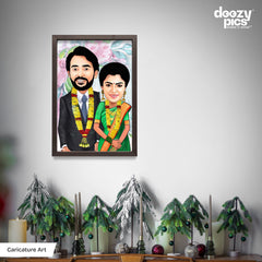 Wedding Couple Caricature