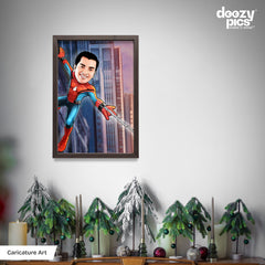 Spider Man Caricature Art