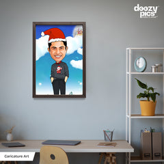 Personalised Santa Caricature Art