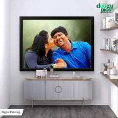 Digital Painting With Frame