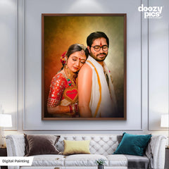 Digital Painting With Frame