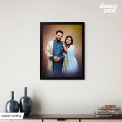 Digital Painting With Frame