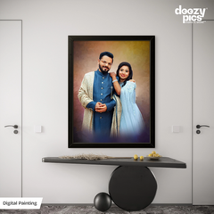 Digital Painting With Frame