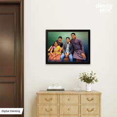 Digital Painting With Frame