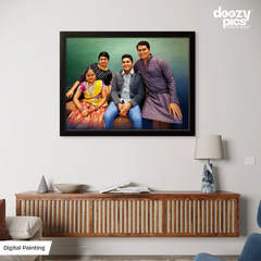 Digital Painting With Frame