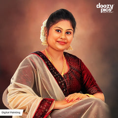 Digital Painting With Frame