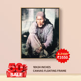 Sai-Baba-Color Photo- Canvas Float Frame-18"X24"