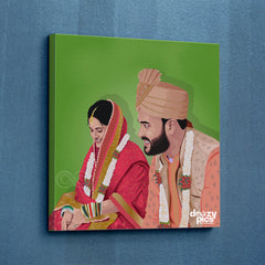 Graphic Art - Portrait (Half Body) Gallery Wrap with Canvas