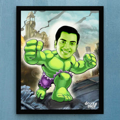 Hulk Caricature Art