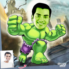 Hulk Caricature Art