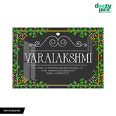 Elegant Green Leaf Acrylic Name Board