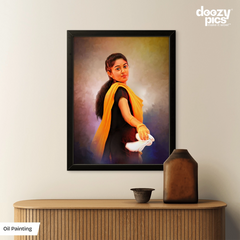 Oil Painting With Frame