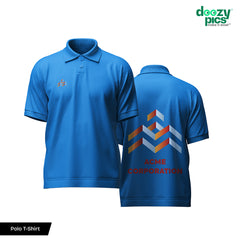 Custom Printed Polo T-Shirt – Premium Cotton | Front & Back Design