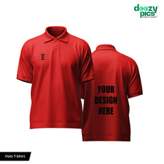 Custom Printed Polo T-Shirt – Premium Cotton | Front & Back Design