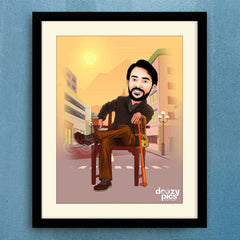 Rajinikanth Petta Movie Caricature Art