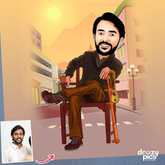 Rajinikanth Petta Movie Caricature Art