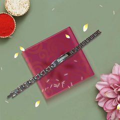 Unique Raksha Bandhan Gift – Silver Rakhi Bracelet with Name