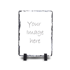 Rectangular Rock Personalized Photo Frame - Elegance in Stone