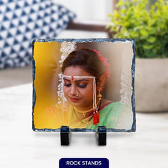 Rock Personalized Photo Frame - A Unique Gift for Cherished Memories