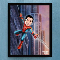 Spider Man Caricature Art