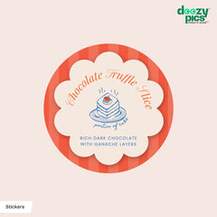 Custom Round Sticker labels |Clear Vinyl (Color+White)