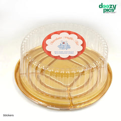 Custom Round Sticker labels |Clear Vinyl (Color+White)