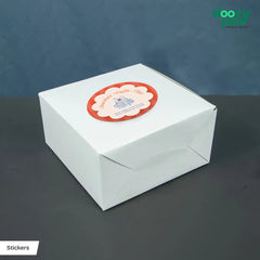 Custom Round Sticker labels |Clear Vinyl (Color+White)