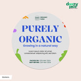 Custom Round Sticker labels | Metallic Shine