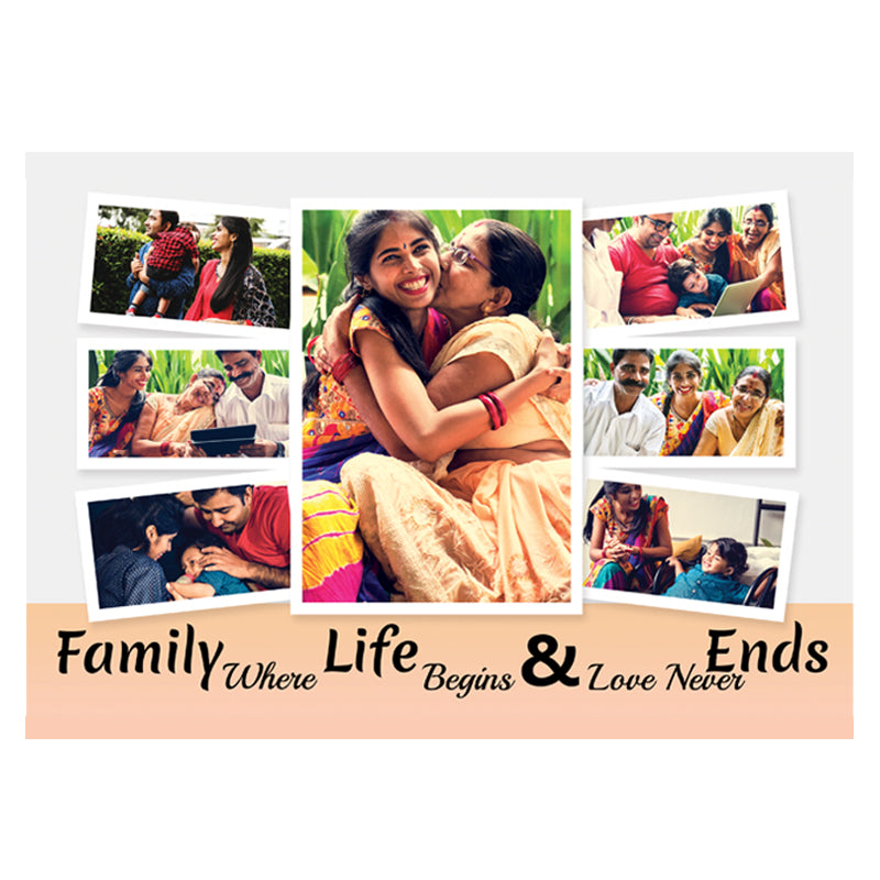 Family Quote Collage Frame