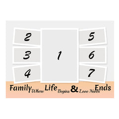 Family Quote Collage Frame