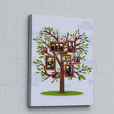 Family Tree Collage Frame 2 Gallery Wrap with Canvas